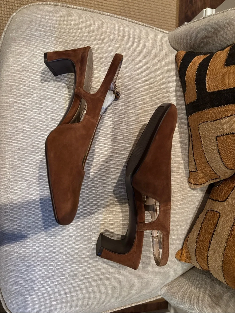 Naturalizer “Carmen” Suede Slingback Pumps